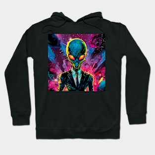 Black Suit Alien Hoodie